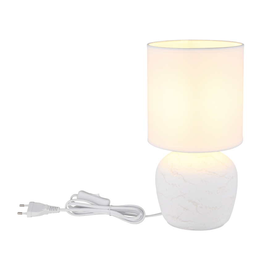 Globo - Eπιτραπέζιο φωτιστικό 1xE14/40W/230V λευκό