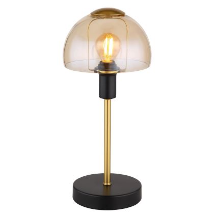 Globo - Επιτραπέζιο αφής φωτιστικό 1xE14/25W/230V μαύρο/χρυσό
