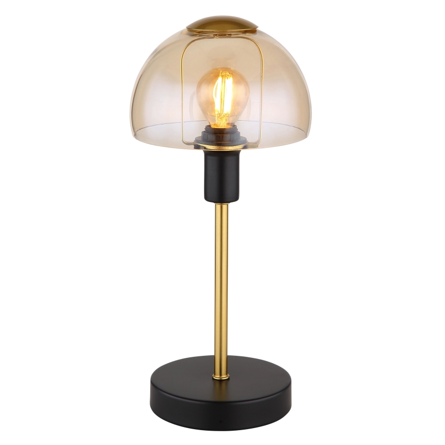 Globo - Επιτραπέζιο αφής φωτιστικό 1xE14/25W/230V μαύρο/χρυσό