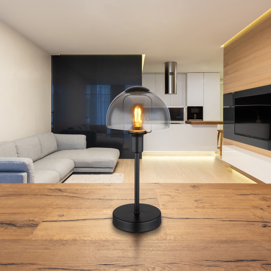 Globo - Επιτραπέζιο αφής φωτιστικό 1xE14/25W/230V μαύρο