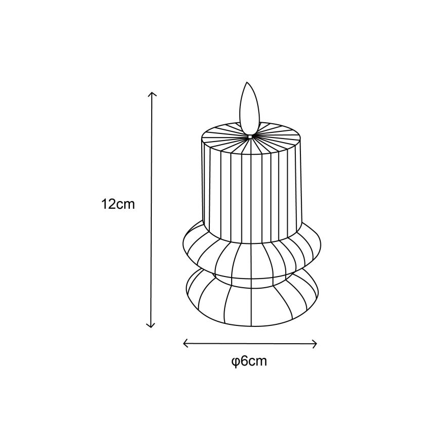 Globo - ΣΕΤ 2x LED Κερί LED/0,06W/3V 1xCR2032 210 mAh