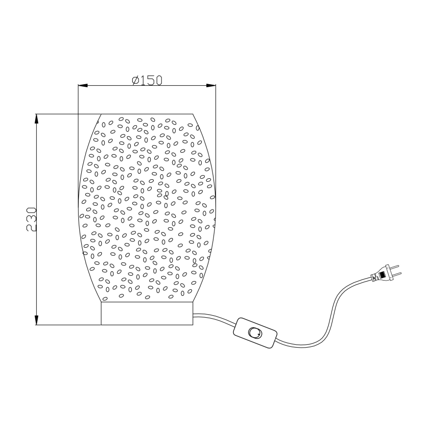 Globo - Επιτραπέζια λάμπα 1xE27/40W/230V