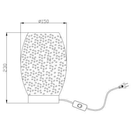 Globo - Επιτραπέζια λάμπα 1xE27/40W/230V