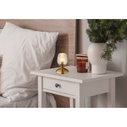 Globo - Επιτραπέζιο αφής φωτιστικό 1xE14/25W/230V ορείχαλκος