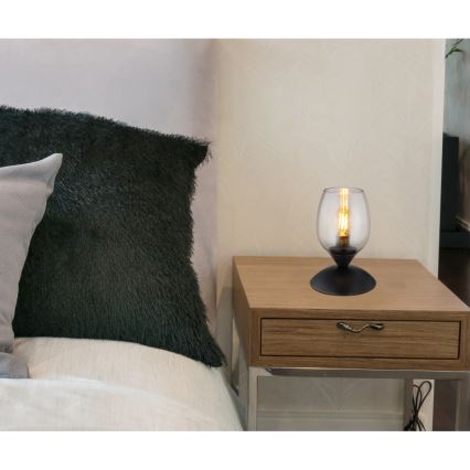 Globo - Επιτραπέζιο αφής φωτιστικό 1xE14/25W/230V μαύρο