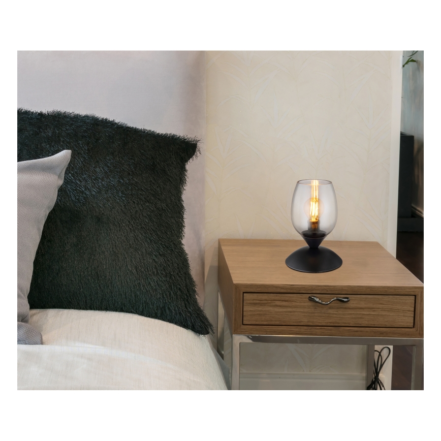 Globo - Επιτραπέζιο αφής φωτιστικό 1xE14/25W/230V μαύρο