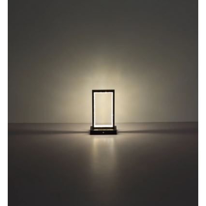 Globo - Ρυθμιζόμενο LED επιτραπέζιο φωτιστικό αφής LED/3W/3,7V 2700K/4000K/6500K 1800 mAh USB μαύρο