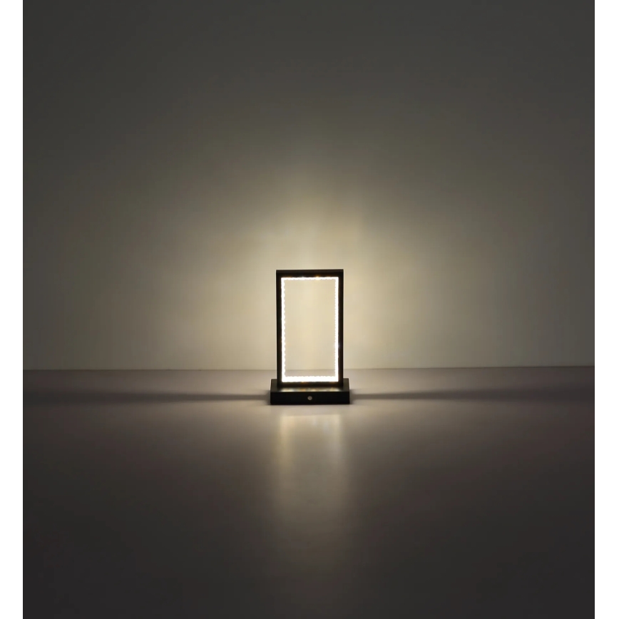 Globo - Ρυθμιζόμενο LED επιτραπέζιο φωτιστικό αφής LED/3W/3,7V 2700K/4000K/6500K 1800 mAh USB μαύρο