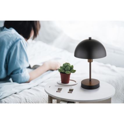 Globo - Επιτραπέζιο φωτιστικό 1xE14/40W/230V μαύρο