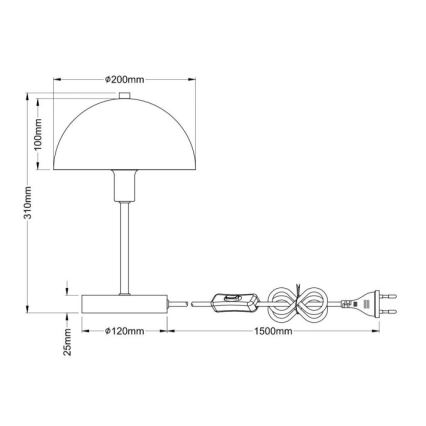 Globo - Επιτραπέζιο φωτιστικό 1xE14/40W/230V
