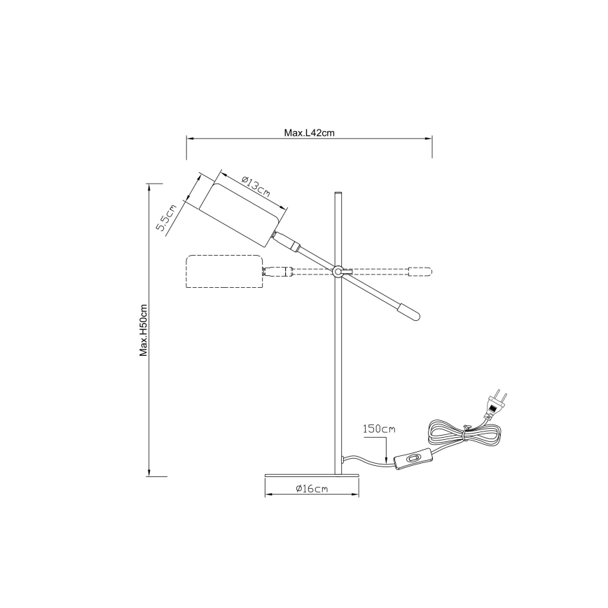 Globo - Επιτραπέζια λάμπα 1xE14/25W/230V
