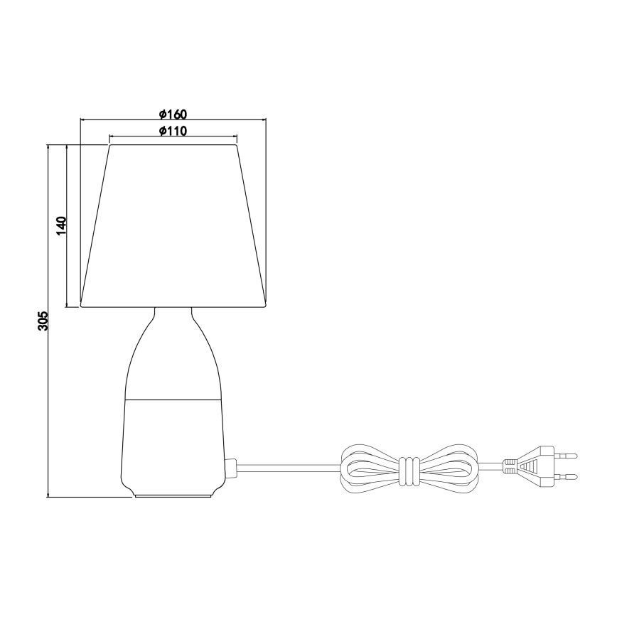 Globo - Επιτραπέζια λάμπα 1xE14/40W/230V