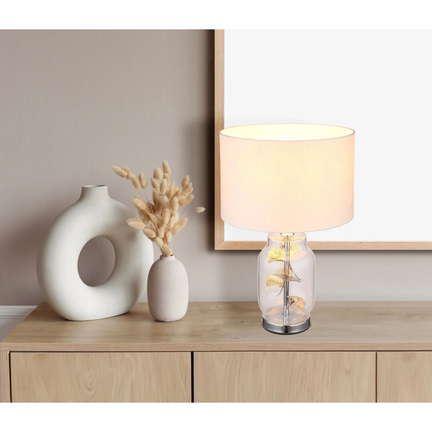Globo - Eπιτραπέζιο φωτιστικό 1xE27/40W/230V λευκό