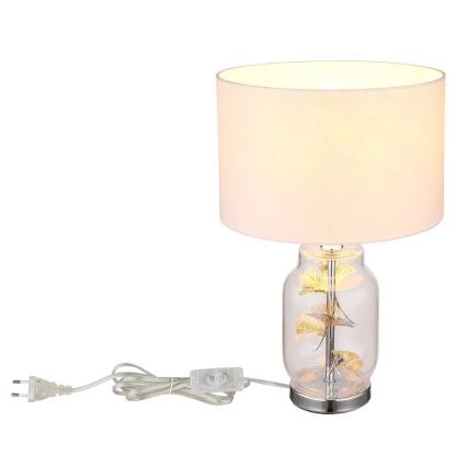 Globo - Eπιτραπέζιο φωτιστικό 1xE27/40W/230V λευκό