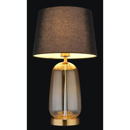 Globo - Επιτραπέζιο φωτιστικό 1xE27/40W/230V μαύρο/καφέ