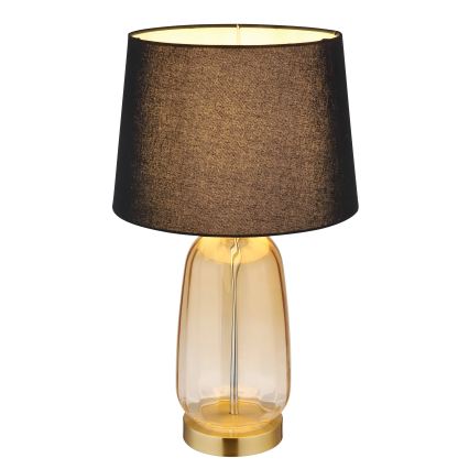 Globo - Επιτραπέζιο φωτιστικό 1xE27/40W/230V μαύρο/καφέ