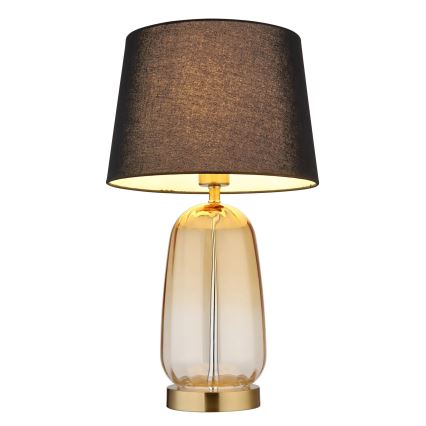 Globo - Επιτραπέζιο φωτιστικό 1xE27/40W/230V μαύρο/καφέ