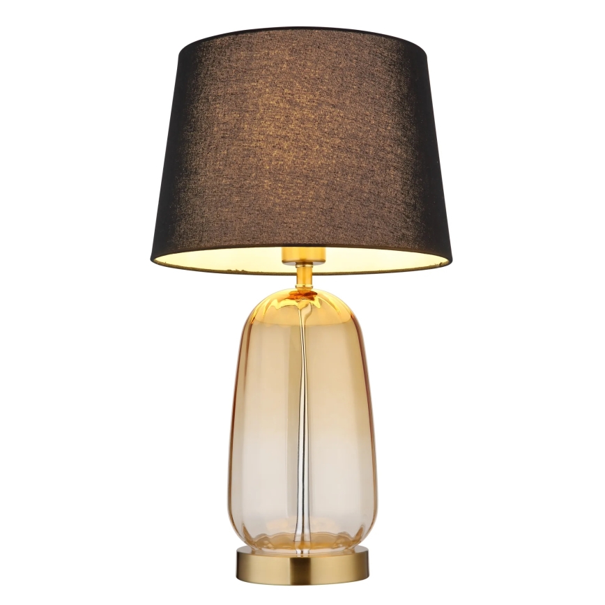 Globo - Επιτραπέζιο φωτιστικό 1xE27/40W/230V μαύρο/καφέ