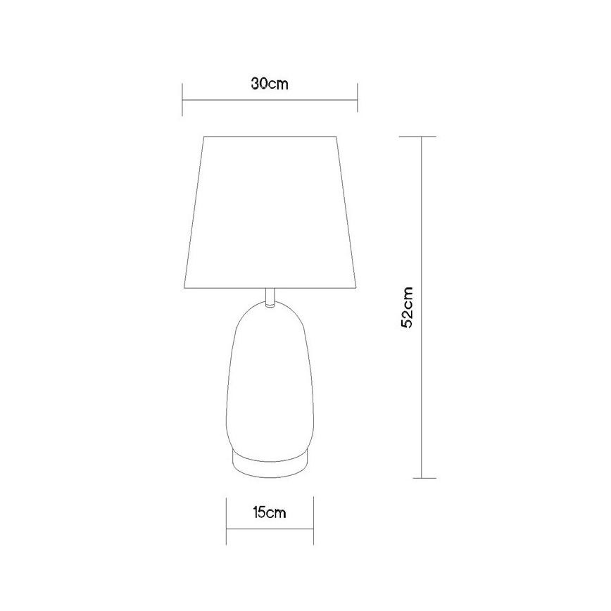 Globo - Επιτραπέζιο φωτιστικό 1xE27/40W/230V μαύρο/καφέ