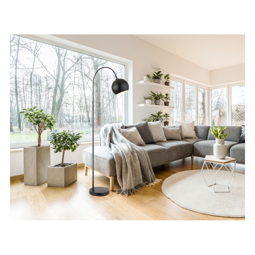 Globo - Επιδαπέδιο φωτιστικό 1xE27/60W/230V μαύρο