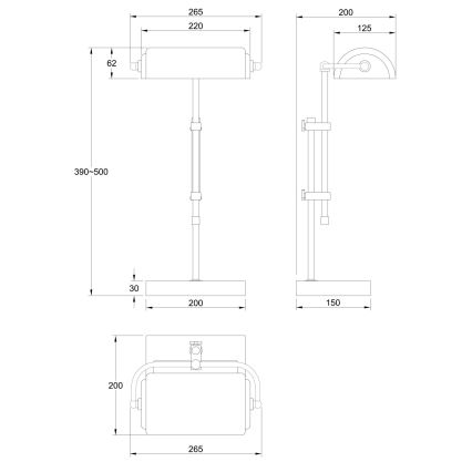 Globo - Επιτραπέζιο φωτιστικό 1xE27/60W/230V
