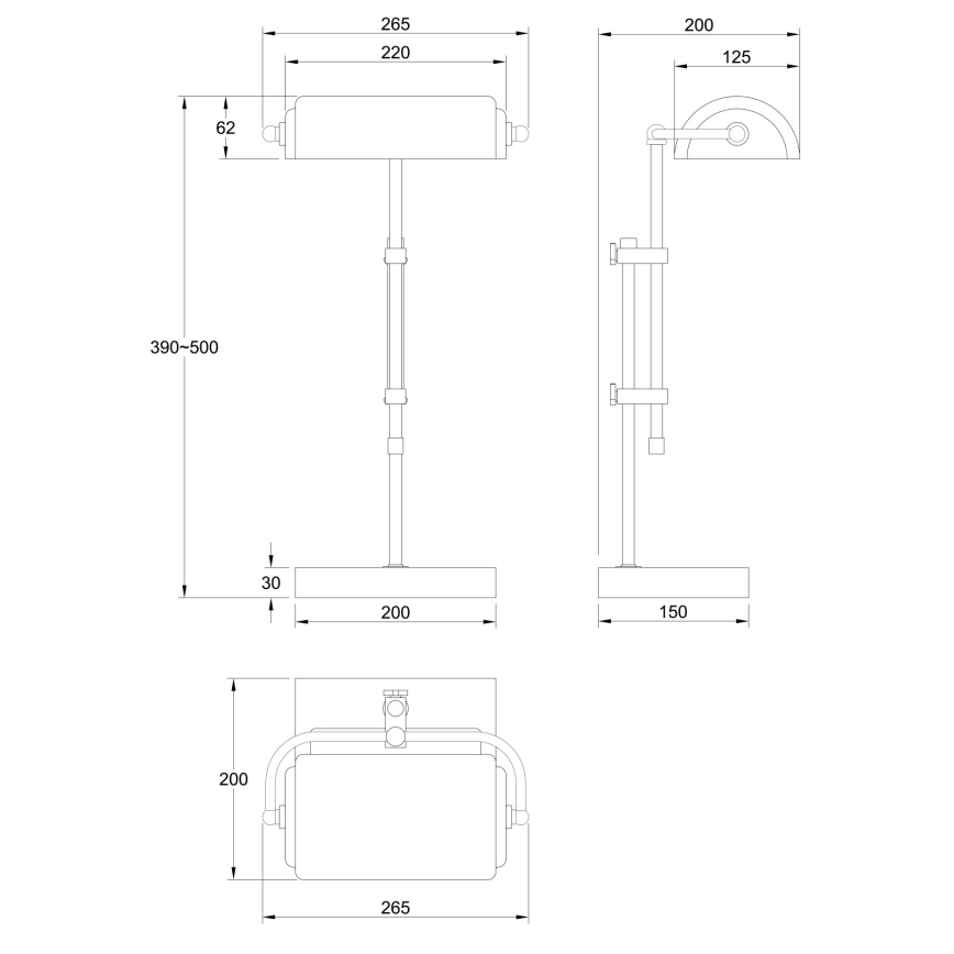 Globo - Επιτραπέζιο φωτιστικό 1xE27/60W/230V
