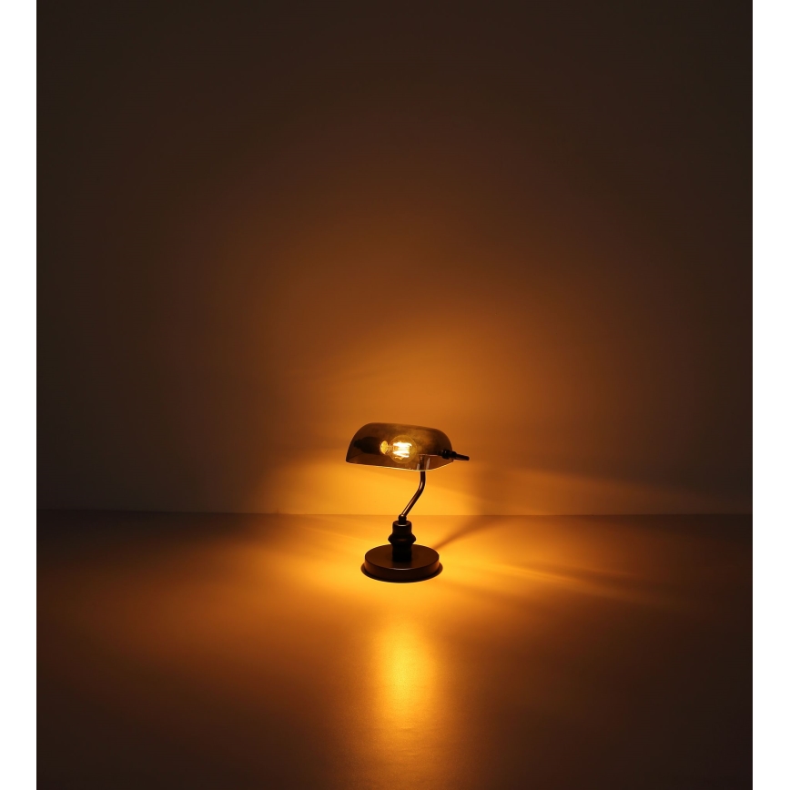 Globo - Eπιτραπέζια λάμπα 1xE27/60W/230V μαύρο