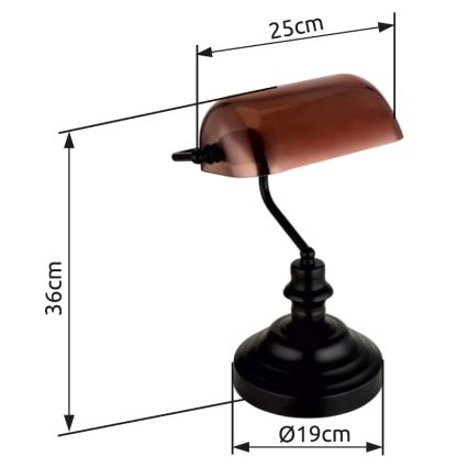 Globo - Eπιτραπέζιο φωτιστικό 1xE27/60W/230V