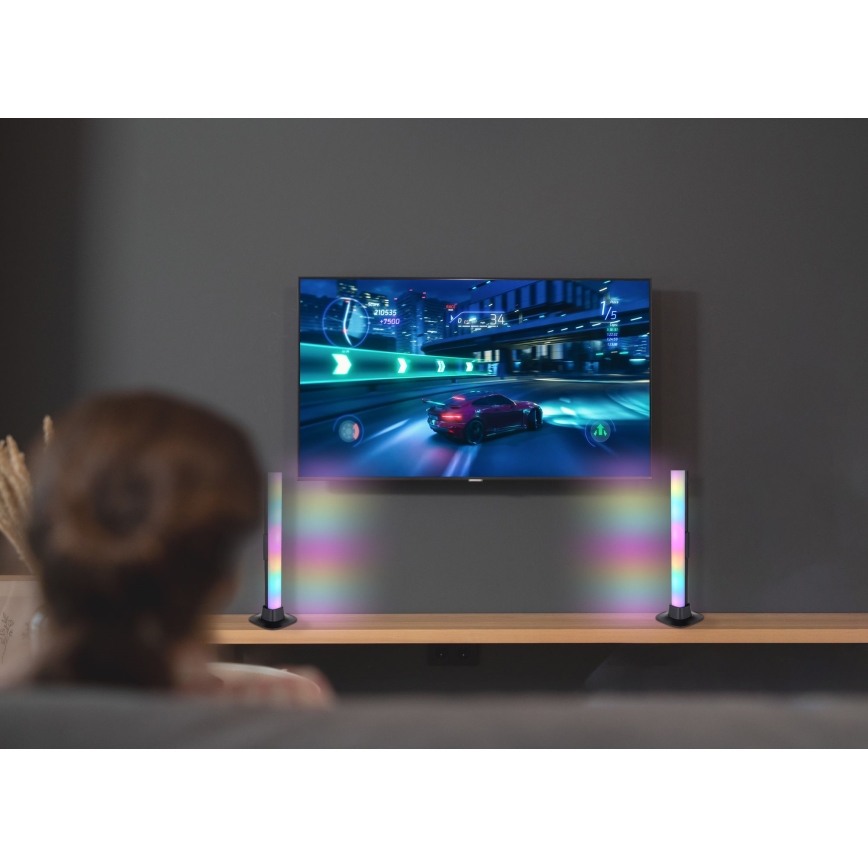 Globo RGB- ΣΕΤ 2x LED RGB Eπιτραπέζια λάμπα dimming 2σε1 LED/2W/5V USB Wi-Fi Tuya