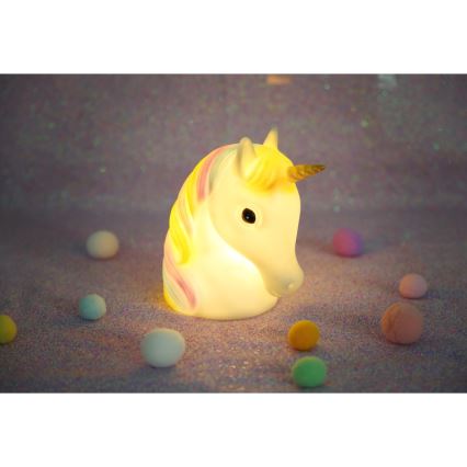 Globo - Παιδικό νυχτερινό φωτιστικό LED/1W/230/4,5V 3xAA μονόκερος