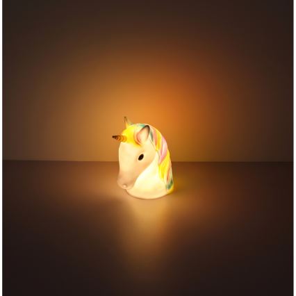 Globo - Παιδικό νυχτερινό φωτιστικό LED/1W/230/4,5V 3xAA μονόκερος