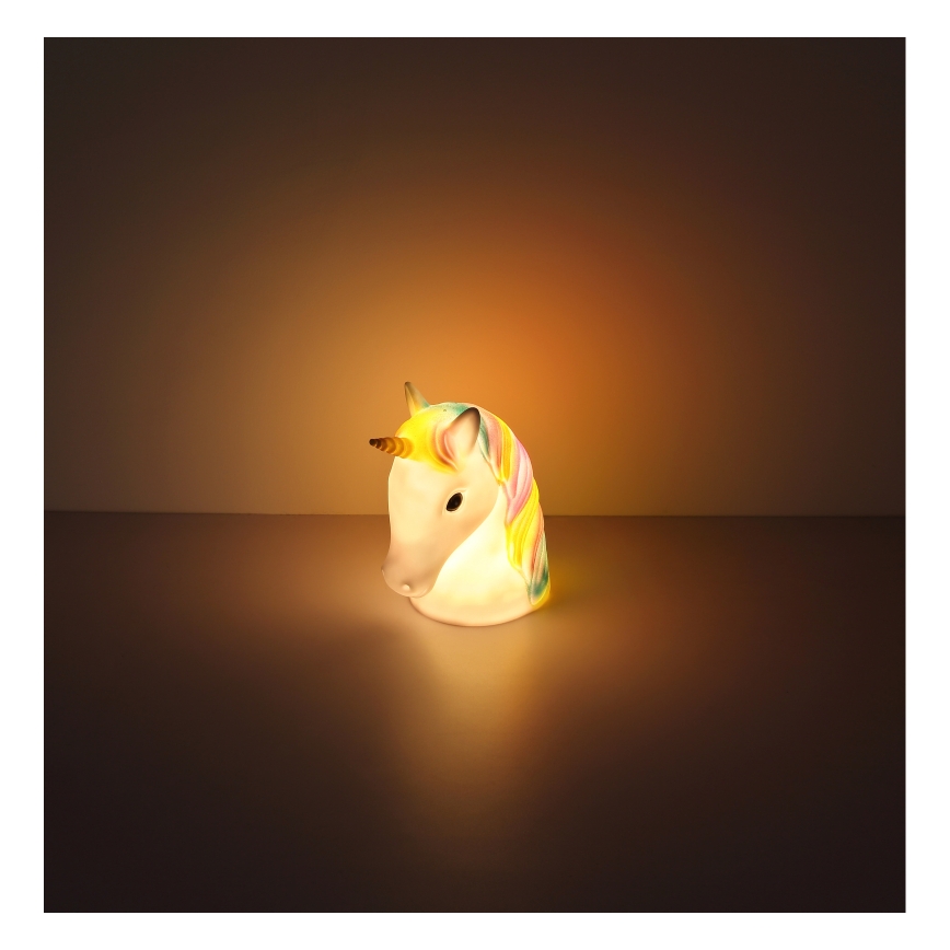 Globo - Παιδικό φωτιστικό νυκτός LED LED/1W/230/4,5V 3xAA μονόκερος