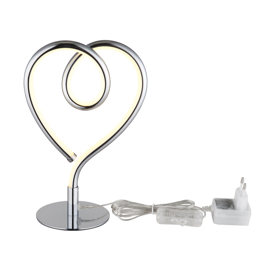 Globo - Επιτραπέζιο φωτιστικό LED LED/6W/230V γυαλιστερό χρώμιο
