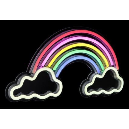 Globo - LED Διακοσμητικό φωτιστικό τοίχου Neon LED/3W/USB ουράνιο τόξο