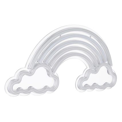 Globo - LED Διακοσμητικό φωτιστικό τοίχου Neon LED/3W/USB ουράνιο τόξο