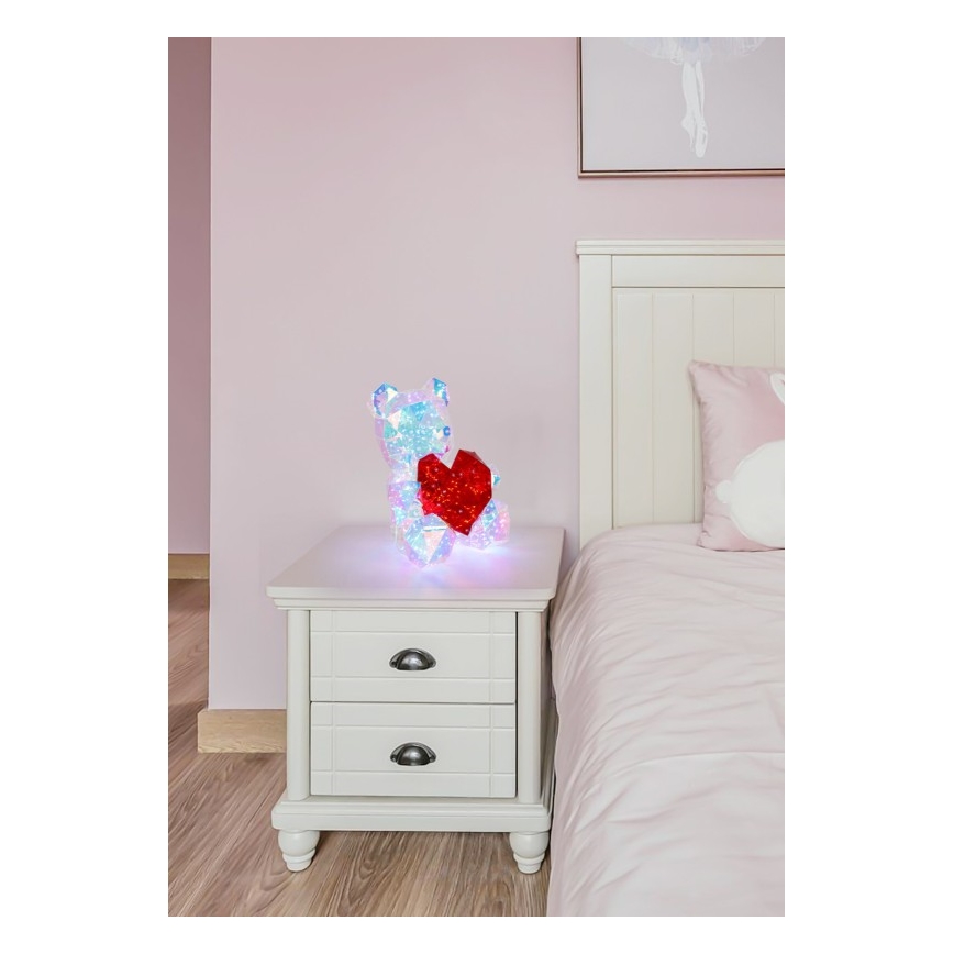 Globo - Επιτραπέζιο LED διακοσμητικό σε συσκευασία δώρου LED/6W/5V USB αρκουδάκι