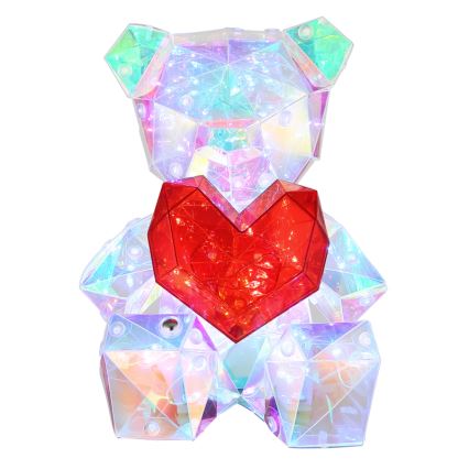 Globo - Φωτιστικό LED επιτραπέζιο διακοσμητικό με ρυθμιζόμενη ένταση, επαναφορτιζόμενο LED/3W/5V 1200 mAh αρκουδάκι