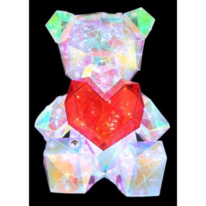 Globo - Φωτιστικό LED επιτραπέζιο διακοσμητικό με ρυθμιζόμενη ένταση, επαναφορτιζόμενο LED/3W/5V 1200 mAh αρκουδάκι