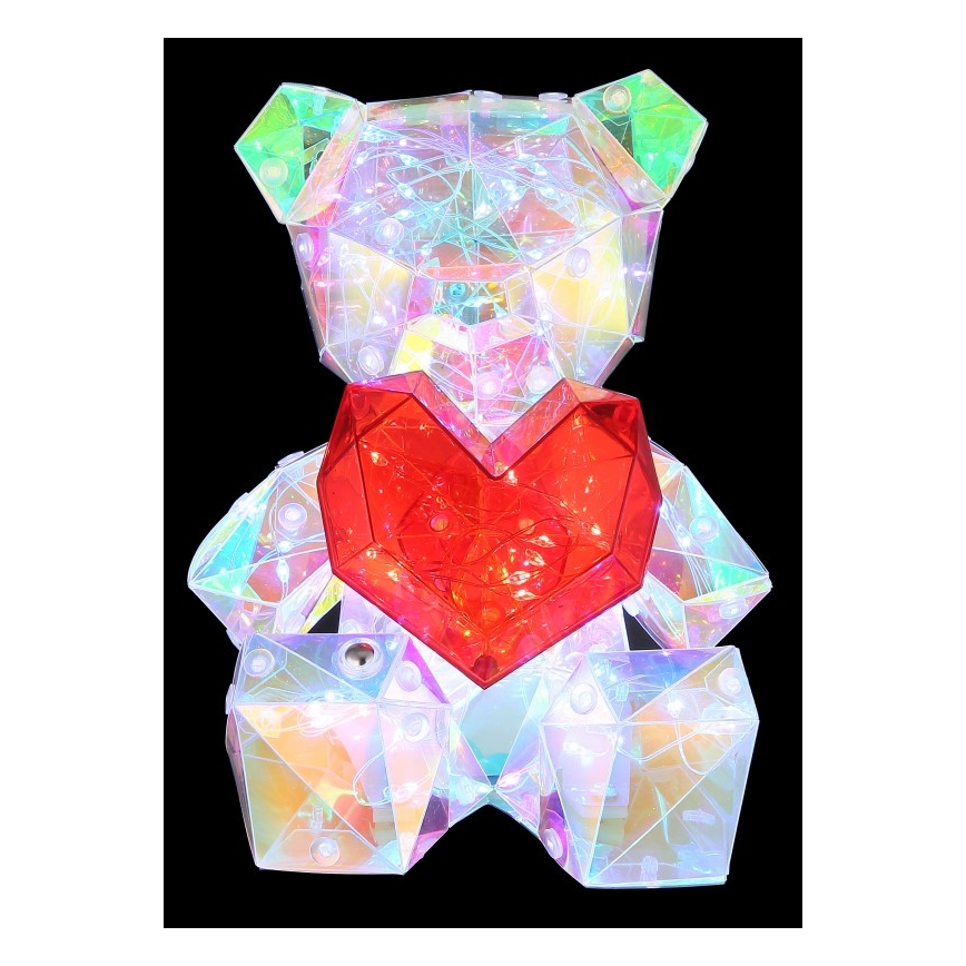 Globo - Φωτιστικό LED επιτραπέζιο διακοσμητικό με ρυθμιζόμενη ένταση, επαναφορτιζόμενο LED/3W/5V 1200 mAh αρκουδάκι