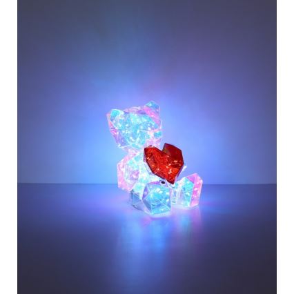 Globo - Φωτιστικό LED επιτραπέζιο διακοσμητικό με ρυθμιζόμενη ένταση, επαναφορτιζόμενο LED/3W/5V 1200 mAh αρκουδάκι