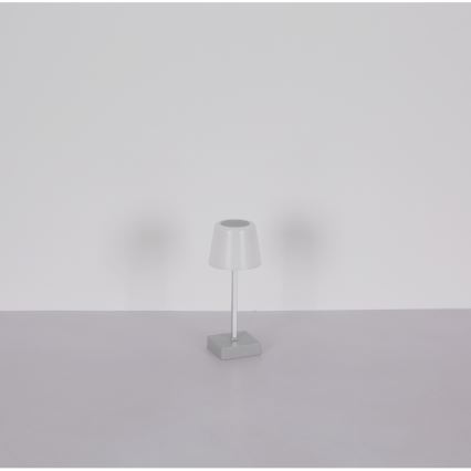 Globo - Επιτραπέζιο LED φωτιστικό με ρυθμιζόμενη ένταση αφής LED/2W/5V 3000/4500/6500K 800 mAh ασημί