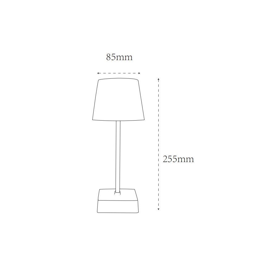 Globo - Επιτραπέζια λάμπα αφής dimming LED LED/2W/5V 3000/4500/6500K 800 mAh λευκό