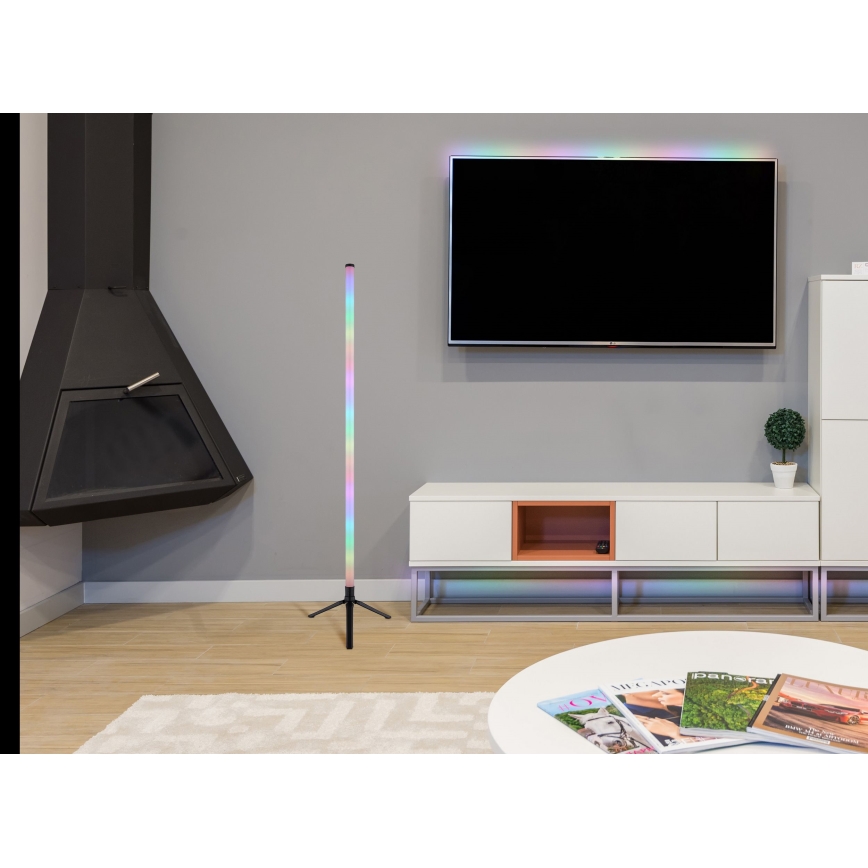 Globo - Ρυθμιζόμενο επιδαπέδιο φωτιστικό LED RGB LED/7W/5V + τηλεχειριστήριο