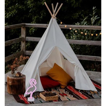 Globo - LED Νεονική διακοσμητική επιτραπέζια λάμπα LED/2W/3xAA φλαμίνγκο