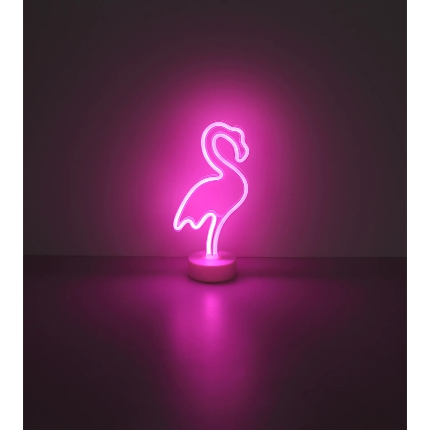 Globo - Επιτραπέζιο διακοσμητικό LED Neon LED/2W/3xAA φλαμίνγκο