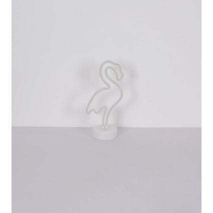 Globo - Επιτραπέζιο διακοσμητικό LED Neon LED/2W/3xAA φλαμίνγκο