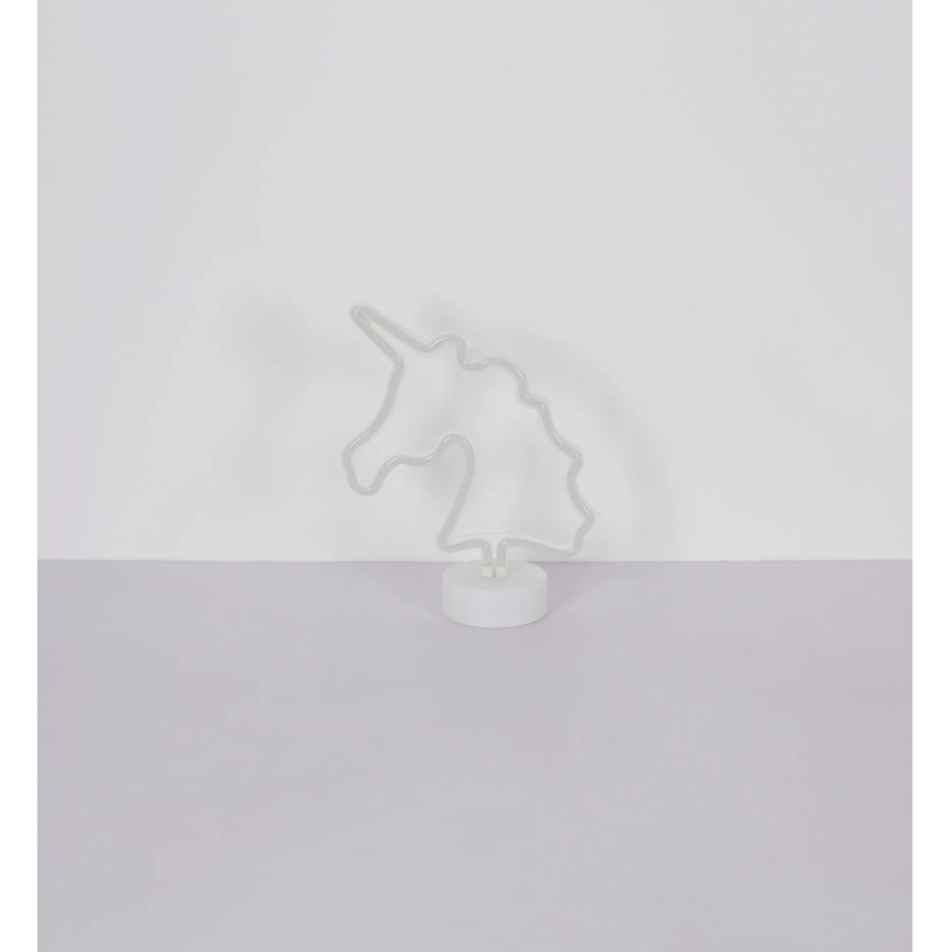 Globo 28065 - Επιτραπέζιο διακοσμητικό LED Neon UNICORN II LED/2W/3xAA μονόκερος