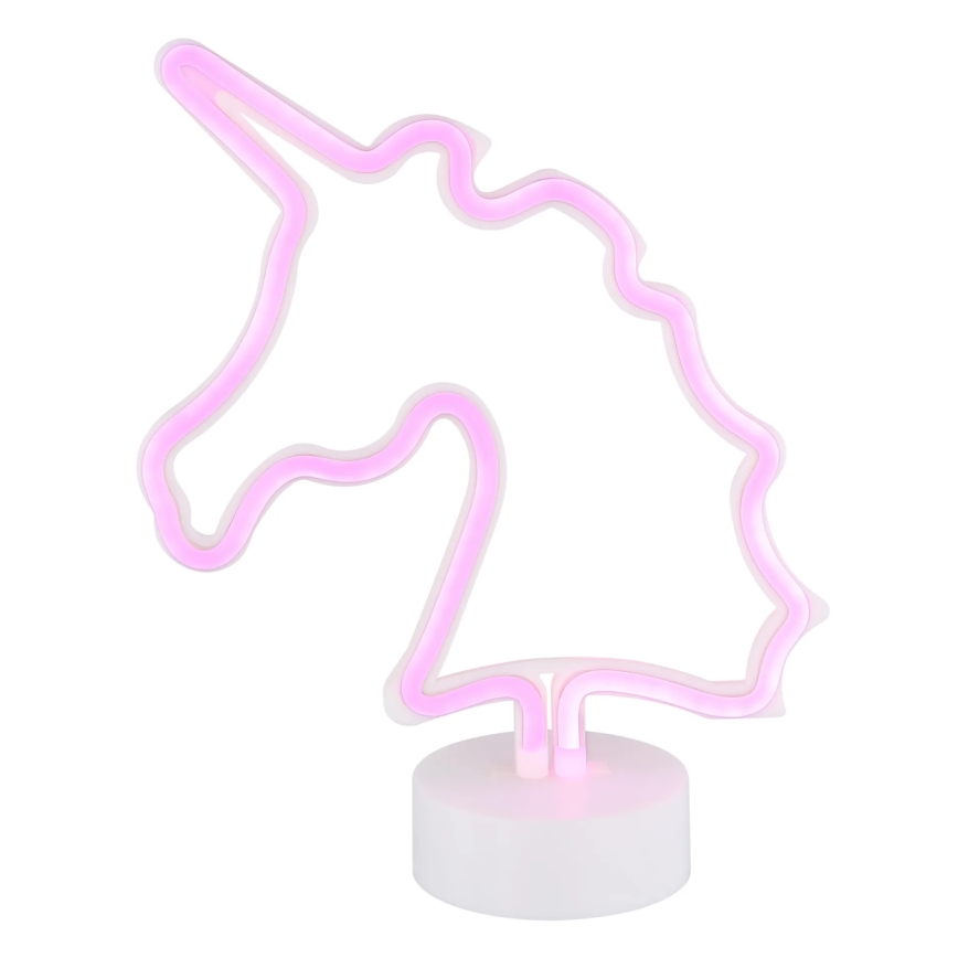 Globo 28065 - Επιτραπέζιο διακοσμητικό LED Neon UNICORN II LED/2W/3xAA μονόκερος