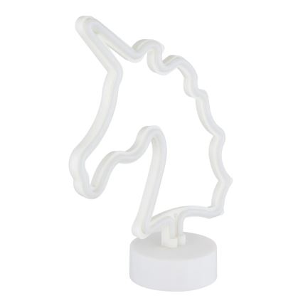 Globo 28065 - Επιτραπέζιο διακοσμητικό LED Neon UNICORN II LED/2W/3xAA μονόκερος