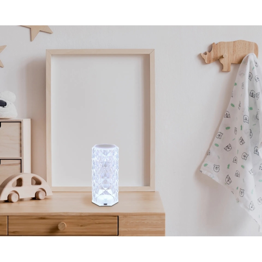 Globo - Επαναφορτιζόμενος επιτραπέζιος φωτισμός LED RGB με αφής LED/0,6W/3,7V 500mAh